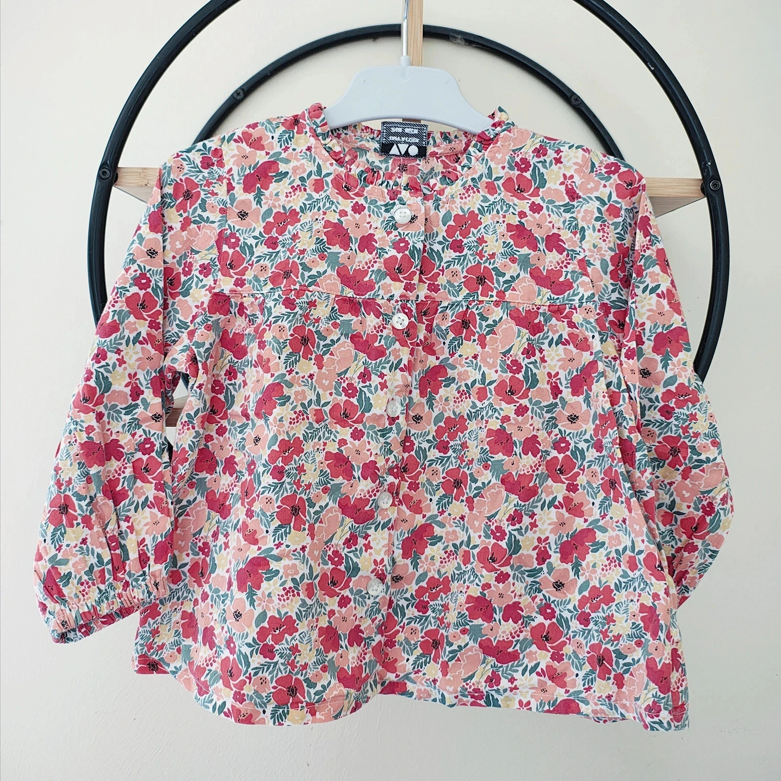 24 mois 2 ans blouse tape à l'oeil 86 cm